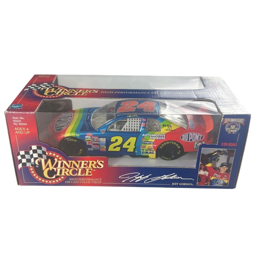 Jeff Gordon 24 DuPont 1998 Winners Circle 1/24 Diecast NASCAR 50th Anniversary